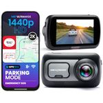 Nextbase 522GW Dash Cam Front Camera – 1440p QHD, GPS, Wi-Fi, Bluetooth – Emergency SOS, 3" HD Touchscreen – Built-in Polarising Filter – Loop Recording, Intelligent Parking Mode