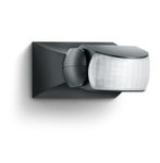 Steinel Infrared Motion Sensor IS 1 black, 120° Motion Detector, 10 m Range, IP54, max. 500 W or 4 LED Lights,IS1