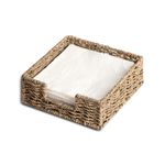 StorageWorks Napkin Holder for Table, Cocktail Napkin Holder, Rustic Napkin Holder, Flat Napkin Holder, Napkin Dispenser, 7 ½"L x 7 ½"W x 2 ¾"H, 1 Pack