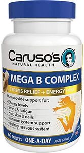 Carusos Mega B Complex 60 Tablets, White & Blue