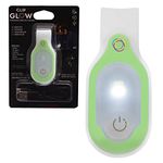 ClipGlow Rechargeable Night Light Nurse Nightshift Hands Free Lightweight Emergency Flashlight For Walking Running Pets Outdoors (Green)