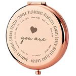 Inspirational Gifts from Women, Christian Gifts for Women Religious Gifts, Spiritual Gifts Compact Mirror, Appreciation Birthday Gifts for Women Thanksgiving Idea