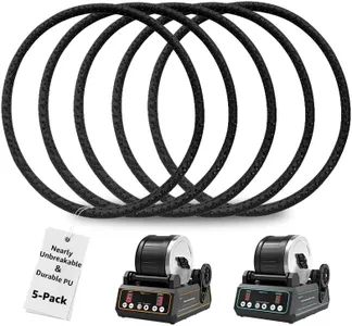 KomeStone Rock Tumbler Belts, 5 PCS, Replacement Belts for K1 & K1 Pro & K3 Rock Tumbler, 78 * 4mm, Not Works K2 Elite Rock Tumbler