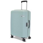 American Tourister Liftoff+ with TSA Lock & 8 Wheel, 67 CM Medium Hard PP Check-in Suitcase for Travel/Trolley Bag for Travel/Travel Bag with Double Wheel for Women & Men - Seafoam Blue