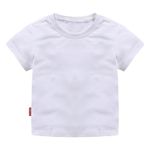 Boys and Girls' Classic Fit Crewneck T-Shirt | Organic Cotton Soft,Short-Sleeve Basic, Toddlers and Kids Top Tees (White, 9-12 Months)