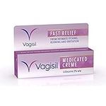 VAGISIL Medicated Creme For Women with Lidocaine, Fast Relief from Intimate Itch, Burning & Irritation, Non-Staining & Non-Greasy Anaesthetic Formula, Medicated Cream, 30 g ( Pack of 1)