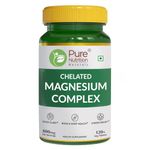 Pure Nutrition Chelated Magnesium Complex Supplement 120 Tablets | Magnesium Glycinate (772mg) + Oxide (410mg) + Citrate (200mg)| Supports Stress Management, Relaxation, Restful Sleep & Muscle Health