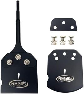 SDS Plus Floor Scraper 4 in. x 10 in. Wide Tile Flooring Adhesives Remover Black Painted,Thinset Removal Tool Chisel Bit with Spare Blades for Rotary Hammer Drill