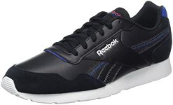 Reebok Men's Royal Glide Trail Running Shoes, Core Black Vector Red Vector Blue, 9 US