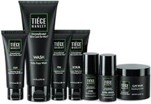 Tiege Hanley Mens Skin Care Set, Revitalization Skin Care Routine for Men (System Level 4) - Men's Skincare Set for Fine Lines Includes Face Wash, Scrub, Moisturizer, Eye Cream, Face Serum, Clay Mask