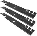 Ecreban M115496 Mulching Blades Fit for John Dee re 54" Decks, GY20569 Toothed Mower Blades for JD 345 325 335, Scotts GT2554 S2554 Tractor, Replace M111523, M113518, M115329, 3 Pack