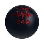 DEWHEL Black/Red Inlay Sphere Manual Shift Knob Short Throw Shifter 6 Speed Heartbeat M10x1.5 M10x1.25 M8x1.25 M12x1.25 Reverse Left