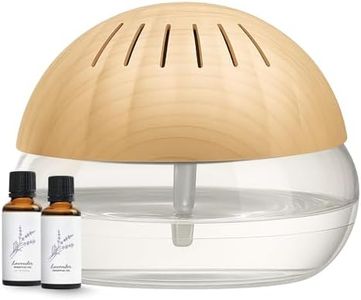 HOMNIX Air Revitalizer | Portable Room Air Purifier with 2 Essential Oils 500ml | Air Humidifier for Bed Room to Improve Air Quality & Room Moisture Ideal for Home & Office (Wooden)