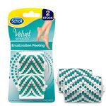 Scholl Velvet Smooth Exfoliating Roller, Refill for Scholl Electric Callus Remover, Replacement Roller for Dry and Flaky Skin on The Legs and Feet, Pack of 2