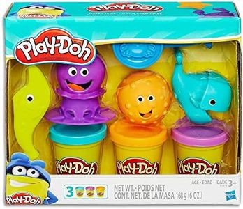 Play-Doh - Ocean Tools inc 3 Tubs of Dough & acc - Creative Kids Toys - Ages 3+