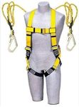 SUKHWANSH FIRE SERVICE BOMBAY MS Full Body Safety Belt ISI Marked Harness with Double Lanyard & Scaffolding Hook – Industrial Fall Protection Belt (Pack Of 5)