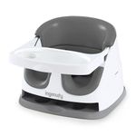 Ingenuity Baby Base 2-in-1 Booster Feeding and Floor Seat with Self-Storing Tray - Slate