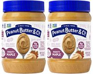 Peanut Butter & Co. Peanut Butter, Mighty Maple, 16 Ounce Jars (Pack of 2)
