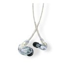 Shure SE215-CL Professional Over the Ear Earphones, Sound Isolating with Single Dynamic MicroDriver, Clear Sound + Deep Bass, 3.5mm Cable - Clear ,SE215-CL-EFS