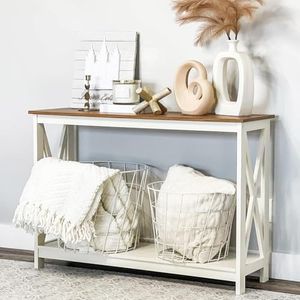 PHI VILLA Console Tables for Entryway - Narrow Sofa Tables for Living Room, Entryway Table