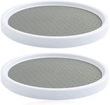 Lazy Susan turntable, Rotatable Plate, 2 Pcs Cupboard Pantry Cabinet Turntable for Edible oil Bottle, Soy Sauce Bottle, Seasoning Bottle