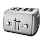 KitchenAid 4-Slice Toaster with Manual High-Lift Lever, Contour Silver, KMT4115CU