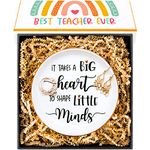 Teacher Gifts for Women – Ring Dish w/Gift Box and Card | Teacher Appreciation Gifts | Best Gifts for Teachers from Students | Preschool Teacher Gift for Christmas | 1-Pack | by Amy Holt Bridal