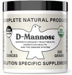 Complete Natural Products Organic D-Mannose Powder - 2000mg (2 Grams) - Non-GMO - Vegan Friendly - Urinary Tract Flush & Treatment - Bladder Cleanse & Urinary Tract Health Supplement