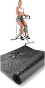Sunny Health and Fitness Upright Row-N-Ride Rowing Machine Squat Trainer & Sunny Health and Fitness 130 cm x 60 cm (4 ft x 2 ft) Fitness Equipment Floor Mat - NO. 083