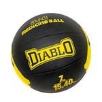 DIABLO Rubber Medicine Ball with Bounce Effect (7, Yellow)