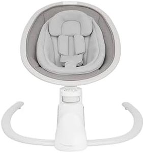 Graco Sway ‘n Grow, balancelle silencieuse 3-en-1 à technologie Bluetooth, convient dès l'âge de la naissance à environ 4 ans (max. 18 kg), gris, Heather