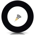 Dart Surround for All Brands – dartboards – Darts Collection – Black Ring Stable Border – Wall Protection for The Dartboard Without Additional mounting – Professional Look – by ProDarts