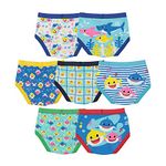 Baby Shark Boys Briefs, Shark Tb 7pk, 2-3 Years