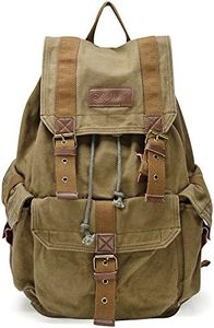 Gootium 21101AMG Specially High Density Thick Canvas Backpack Rucksack, Army Green, Large