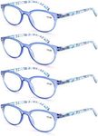 MODFANS Reading Glasses Women 4 Pac