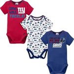 NFL 3 Pack Bodysuit, Baby-Boy, 137453160GIA03M-439, Blue, 0-3 Months