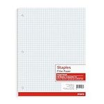 Staples Graph Ruled Filler Paper, 8" x 10-1/2"