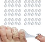 Silicone Anti-Friction Toe Protector Upgrade, Gel Toe Protectors Breathable Toe Covers, Little Toe Protectors Caps Guards for Men Women, Toe Sleeves for Corns, Blisters and Ingrown Toenails (60 Pcs)