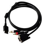 Gam3Gear VGA High Definition Cable RCA Sound Adapter for Sega Dreamcast