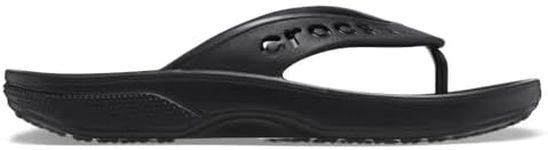 Crocs Unisex-Adult Baya Ii Flip Flops, Black, 13 Women/11 Men