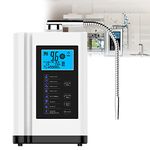 XDLYWUZIQ Alkaline Water Ionizer,Alkaline Water Machine AG7.0,Water Filtration System, Produces PH 3.5-10.5 Alkaline Water,Hydrogen Generator Machine Purifier 3.8in LCD Home,White