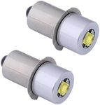 JOMITOP Led Replacement Bulbs for 18V 4V-24V 19.2V 12V 9V 6VLED Upgrade Bulb for Maglight Flashlight Ryobi Milwaukee Craftsman Lamp DC 2PACK