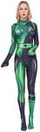 Gesikai01 Women Shego Cosplay Costume Super Villain Halloween Costume BodySuit Suit Jumpsuit for Adults/Kids (Adult-Small (Height 55-59 inch))