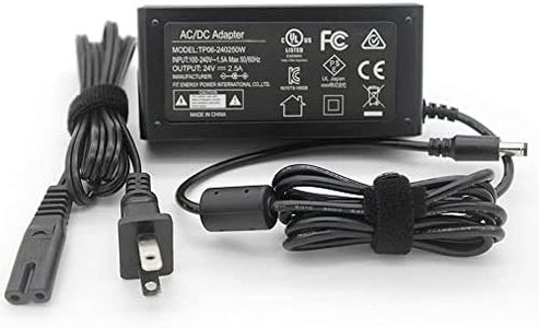 UL-Listed 24V Power Supply for Logitech G29 G920 G923 G940 G25 G27 Racing Wheel, for Dymo 400 450 4XL 5XL 550 LabelWriter/Label Thermal/Twin Turbo/Turbo Labels/Duo Printer Power Cord