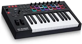 M-Audio Oxygen Pro 25 – 25 Key USB MIDI Keyboard Controller With Beat Pads, MIDI assignable Knobs & Buttons, and Software Suite Included