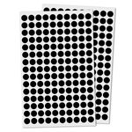 3,000 Pack, 10mm Round Dot Stickers Sticky Labels - Black