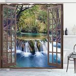 Ambesonne Waterfall Shower Curtain,