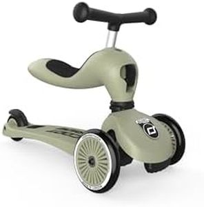Scoot & Ride 2-in-1 Ride-On & Stand Kids Scooter, Ages 1 to 5, Highwaykick 1, Olive