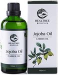 HEALTREE Jojoba Oil 100ml (Australian 100% Pure Cold Pressed Virgin) for Skin, Scalp & Hair Care, Face, Body Massage Essential Oils