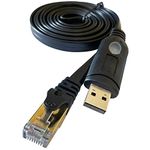 DSD TECH SH-RJ45E USB to Console Cable with CH340C chip for Routers Switches 1.8M/5.9FT